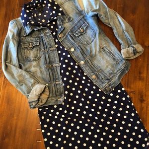 5/20 Ann Taylor Facrory Polka Dot Dress